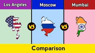 Famous Los Angeles vs Moscow vs Mumbai | City comparison 2023 | Legit Data Wealth