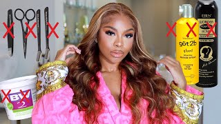 A WIG FOR THE GIRLS THAT HATE: WIGS, NO BLEACHING KNOTS, PLUCKING, GLUE! Easy Wig ft UNICE HAIR by Sophiology 19,488 views 8 months ago 8 minutes, 12 seconds