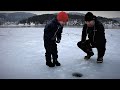 Sea Ice Fishing with my Four Year Old in Telemark, Norway: Mackerel, Whiting, Dab & Cod