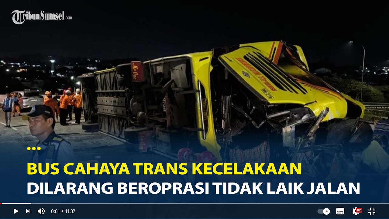 Dilarang Beroprasi, Bus Cahaya Trans Kecelakaan di Tol Krapyak Semarang Tidak Laik Jalan