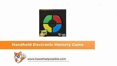 Handheld Electronic Memory Game With Lights and Sounds for Kids Ages 8 and Up (CAD1735)
