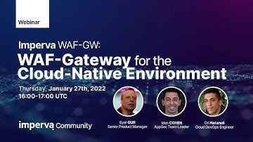 WAF GW for Cloud Native Webinar Jan27