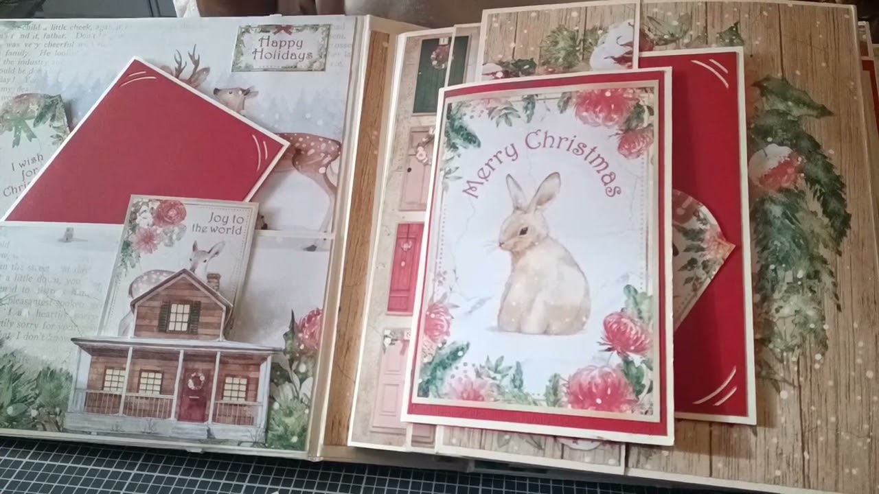 Présentation album noël très facile  @Stamperiainternational  #scrapbooking #debutant