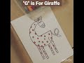 "G" is for giraffe.#shorts #youtubeshorts #viralshorts