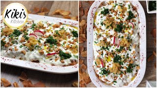 Fatteh mit Hähnchen | Fattet Djaj mit Joghurt, Kichererbsen und Brot | Orientalisch Kochen #11