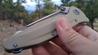 Eafengrow EF55. Large Tanto D2 blade steel.