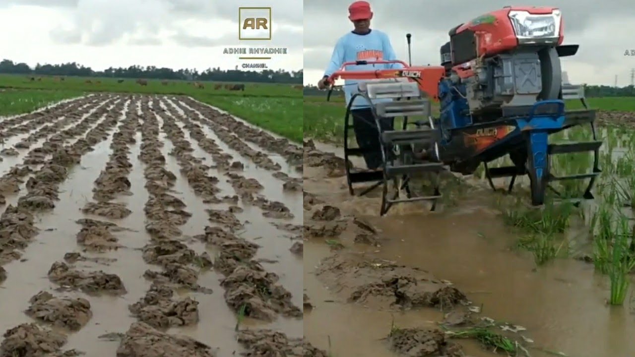 g1000 boxer kubota rd 85  hujan deras masih tetap bekerja