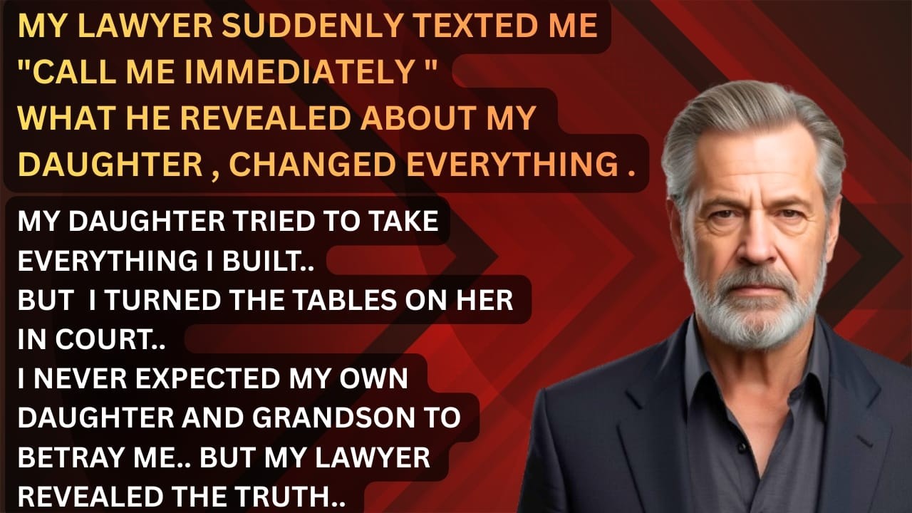 My Lawyer Texted Me “call me Immediately” | What He Told Me About My Daughter Blew My Mind