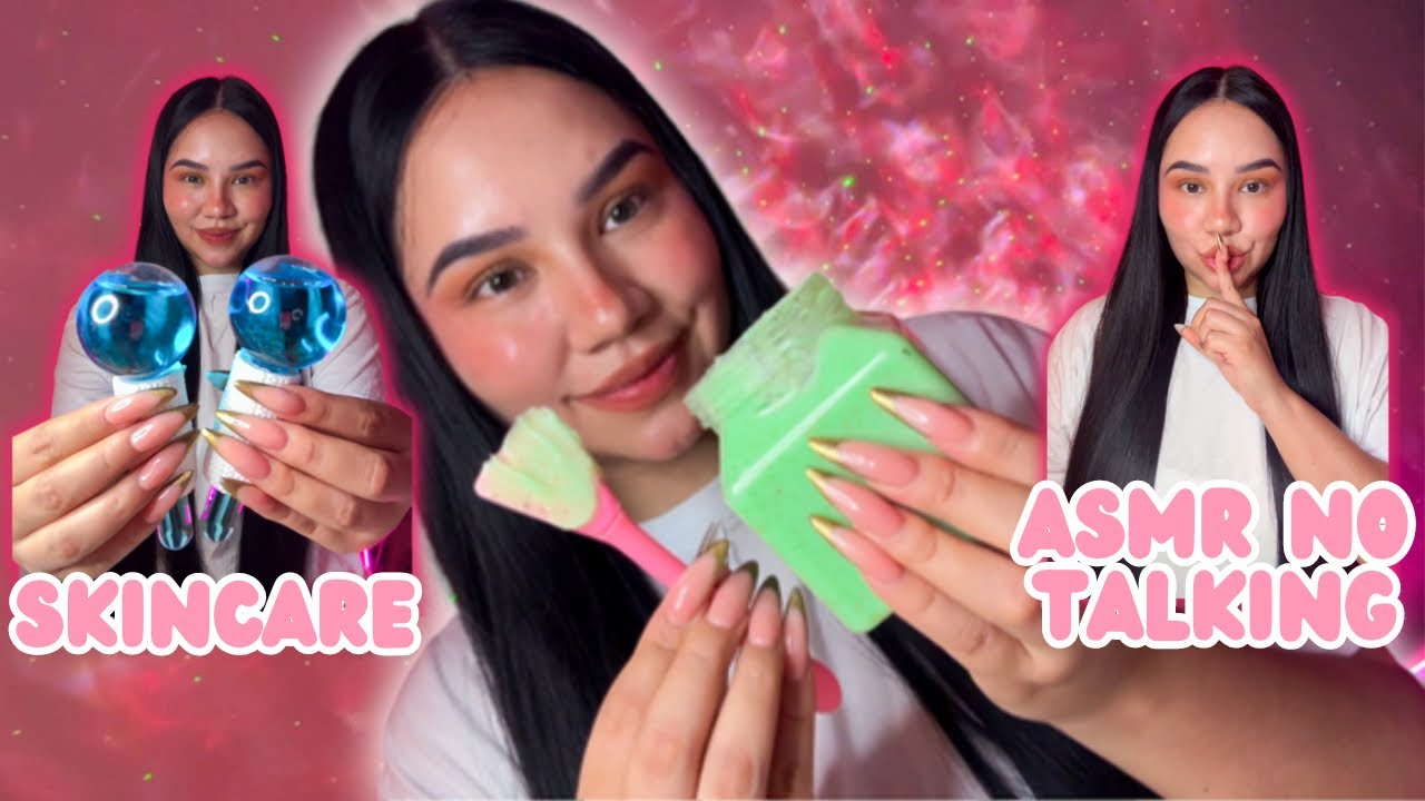 Skincare para dormir SIN HABLAR 🗣️ ASMR SIN HABLAR ASMR No Talking