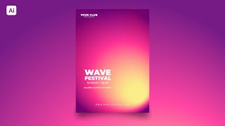 Colorful Music Festival Poster Design | Adobe Illustrator Tutorial