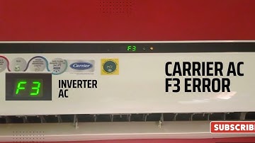 Carrier ac F3 error// How to repair F3//F3 mining