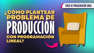 PROGRAMACIÓN LINEAL | ¿Cómo plantear un problema de PRODUCCIÓN en programación Lineal? 🏭