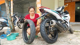 Genius Girl Repairs and Restores Large Displacement Motorcycles - Mechanical girl/ Nho