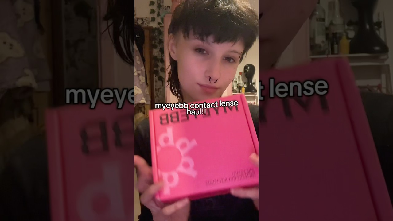UNBOXING CONTACT LENSES! #makeuptutorial  #makeupshorts #shorts #grwm #alternative #cosplay