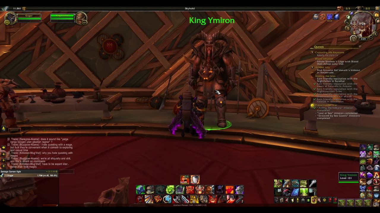 world of warcraft king ymiron follower hidden dialogue hilarious