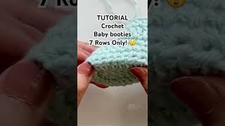 Tutorial - crochet chunky baby booties @CrochetByNora