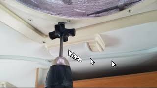 Repair opener knob, Fantastic Fan, RV vent fan