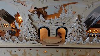 Lichterbogen Winterszene Eisenbahn