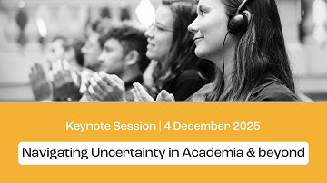To Be Honest Conference 2025 | Keynote Session: Navigating Uncertainty in Academia & beyond
