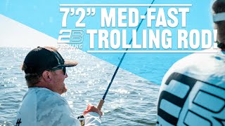 7'2"M-F Walleye Trolling Rod // 2B FISHING