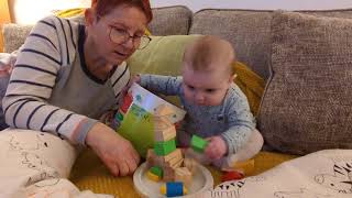 lily and Nana. 5 months. They all fall down!