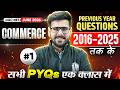 UGC NET Commerce 2026 Previous Year Questions (2016-2025) | All PYQs in One Class | JRF Target
