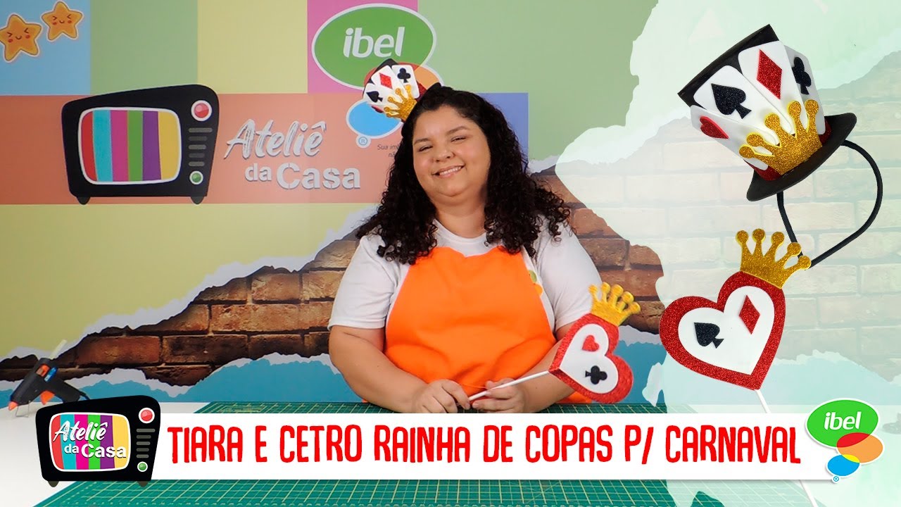 Fazendo uma tiara e cetro de EVA para o carnaval