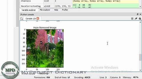 Haze Removal In images Using PYTHON DCP Algorithm | MyProject Dictionary