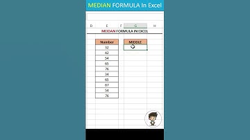 MEDIAN Formula in Excel#exceltutorial#exceltips#excel#shorts