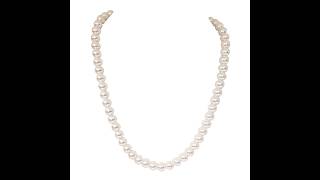 The Necklace That Makes Every Outfit Look Expensive – Classic Shell Pearl Necklace (PS597 SDJ)