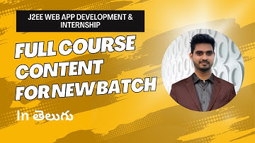 J2EE Web Application Development and Internship Program Demo | Course Overview | Phani Soft Tech