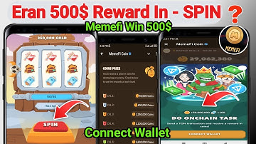 How To Get MemeFi Offer Free Spin 500$|| ETH Upto Claim Earn Unlimited Dollars 💲MemeFi Free spin