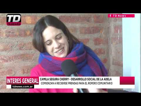 CAMILA SEGURA CHERRY   COMIENZAN A RECIBIRSE PRENDAS PARA EL ROPERO COMUNITARIO 21 04 22