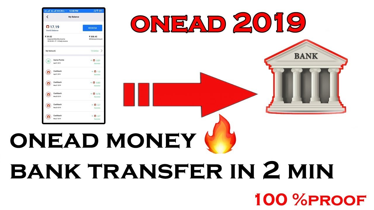 OneAD 2019 Amount Withdrawal BankAccount | OneAD Tamil