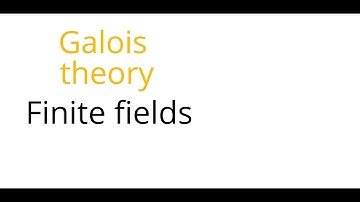 Galois theory: Finite fields