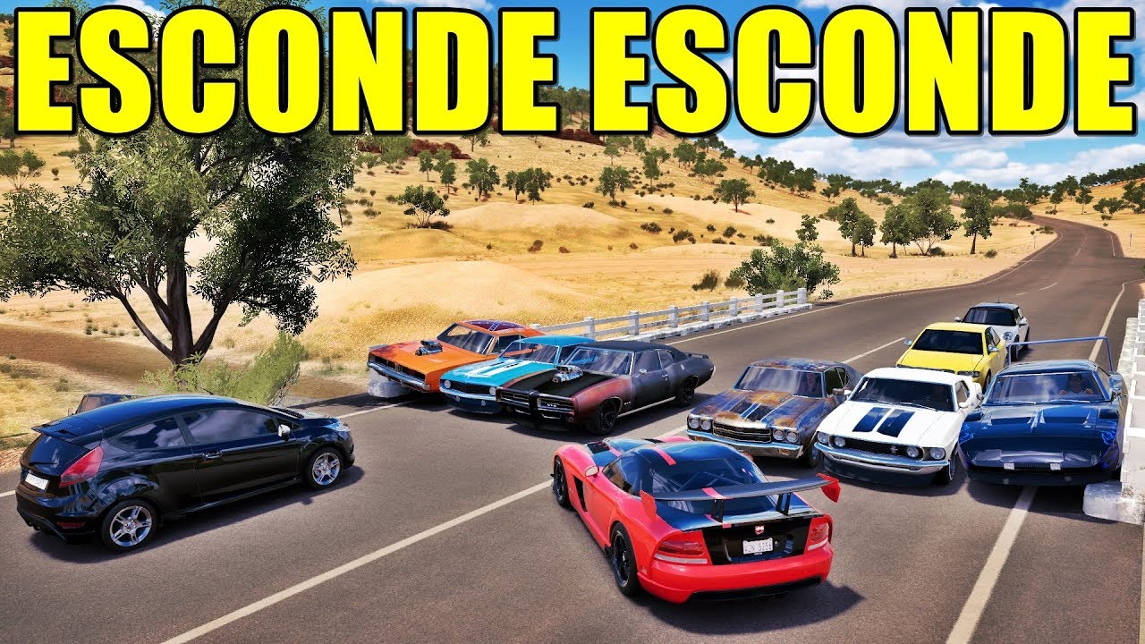 ESCONDE ESCONDE DE MUSCLE CAR - GETA ESTA NA MINHA CASA RS - FORZA HORIZON 3 - GAMEPLAY