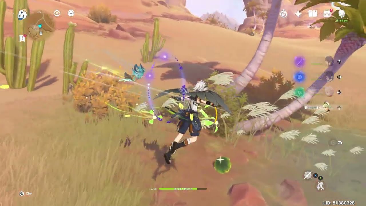 Remarkable Chest and Radiant Spincrystal 87 in the Desert | Genshin Impact