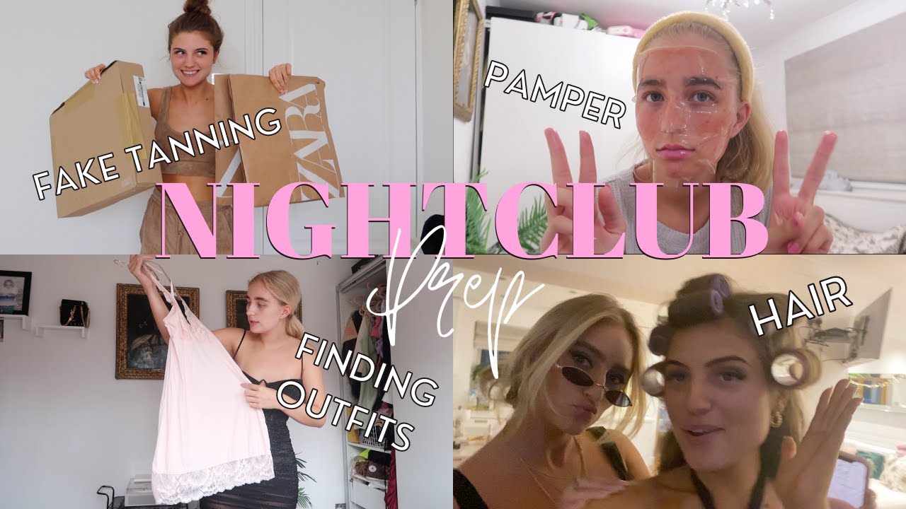 PREP FOR OUR FIRST EVER NIGHTCLUB NIGHT OUT!!! Tanning, Finding Outfits, Pamper night