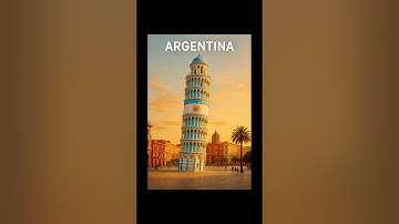 If the Leaning Tower of Pisa Were in Other Countries 🌍 #pisa #tower