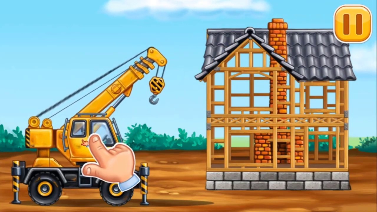 Crane Truck and Drop Side Truck Make Home Car arranging and washing