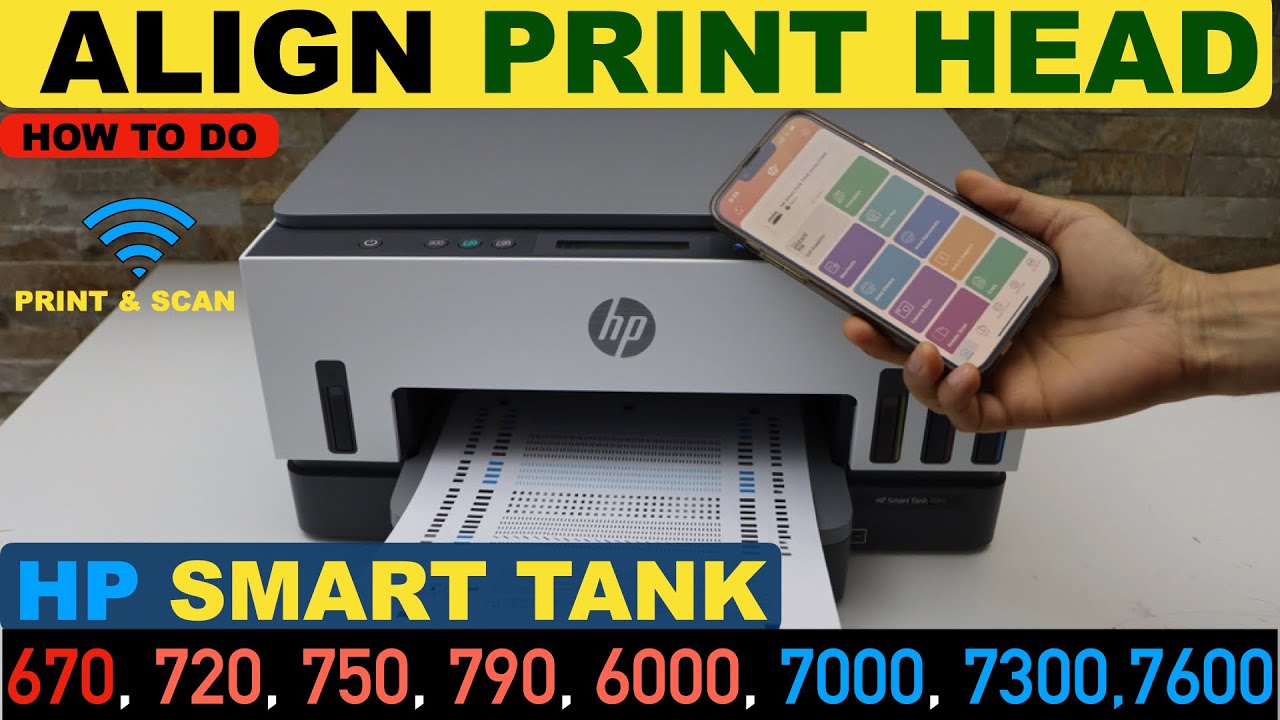 HP Smart Tank 790, 7605 Printhead Alignments ! 