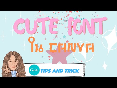 CANVA: Cute Font น่ารักๆ (Free Version)