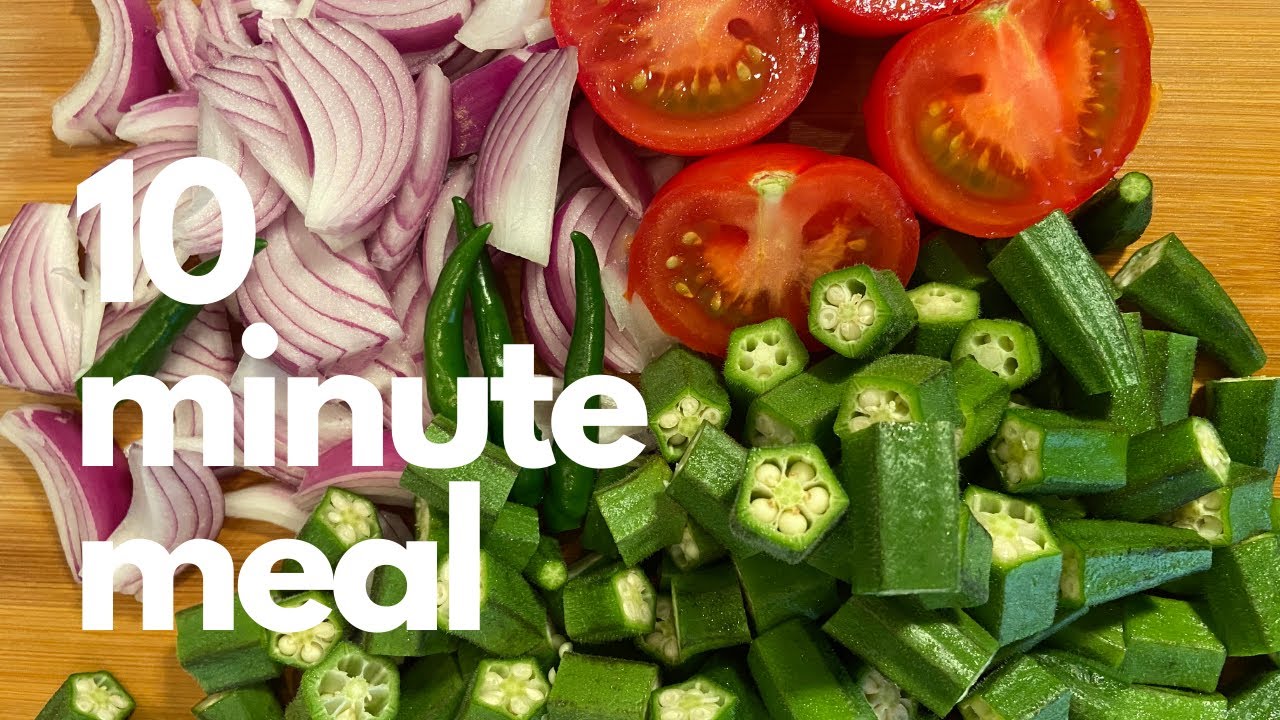 Fresh Fried Okra | Easy Lady Finger Recipe | 10 Minute Bhindi