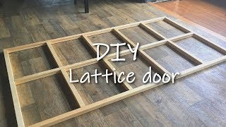 [DIY]大きな窓枠みたいな格子扉を作りたい ＃１ Make a lattice door like a large window frame