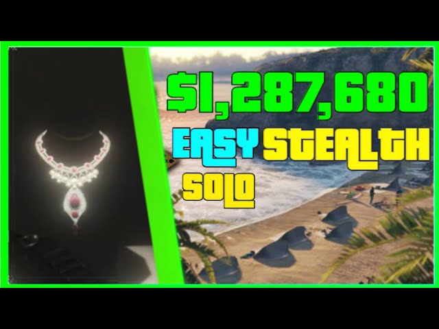 Cayo Perico Heist Ruby Necklace $1.4 Million-Solo & Undetected | GTA Online  - YouTube