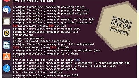 Manajemen User dan Group pada Linux Ubuntu