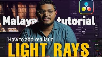 How to add LIGHT RAYS in DaVinci Resolve | Malayalam Tutorial #davinciresolve #tutorial #subscribe