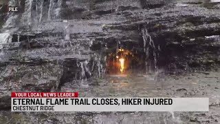 Injured hiker rescued from Eternal Flame Trail, transported by Mercy Flight