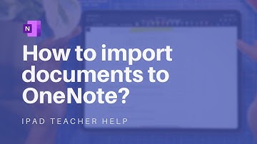 How to import PDF/Google Docs/PowerPoint to Microsoft OneNote to annotate with Apple Pencil?