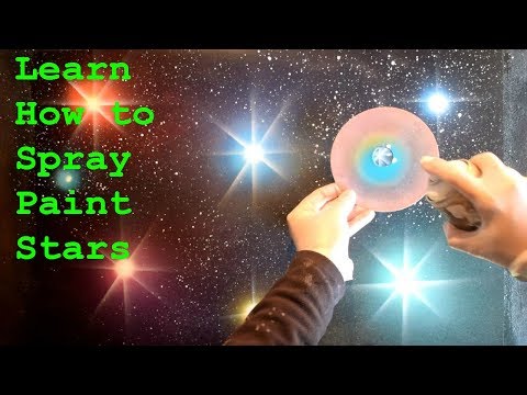 Beginners Spray Paint Art Tutorial - How to Make Stars